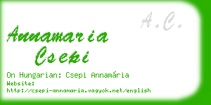annamaria csepi business card